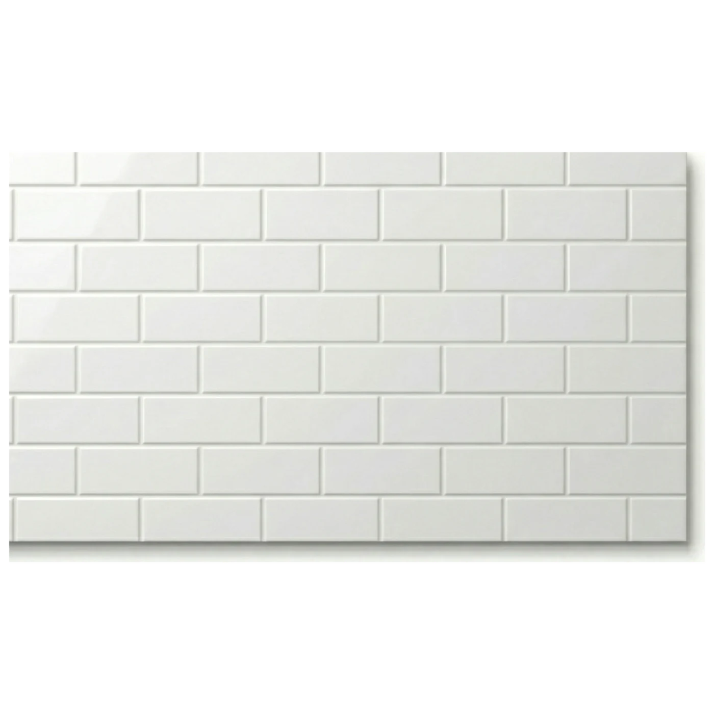 ARSTAR Brick 3x6 cultured marble shower panel panel — groutless, non-porous, 6 designs available