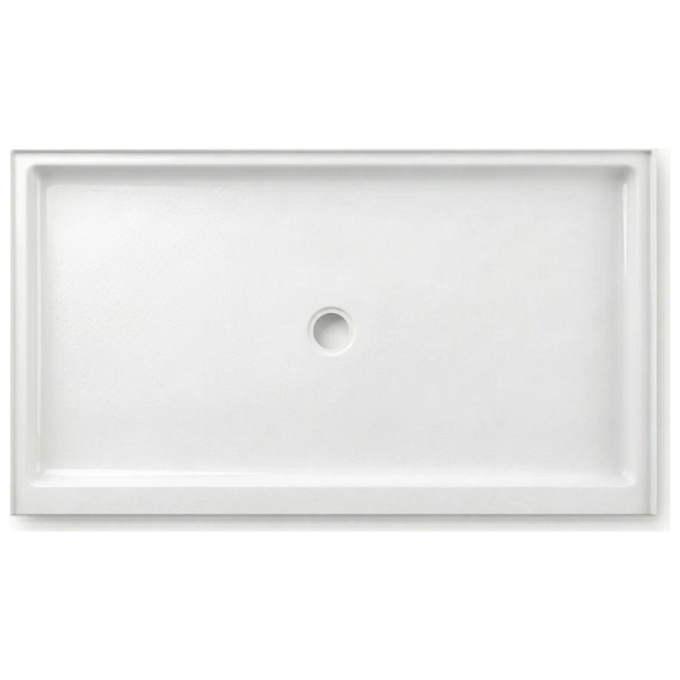 ARSTAR 32"×60" Center Drain cultured marble shower pan