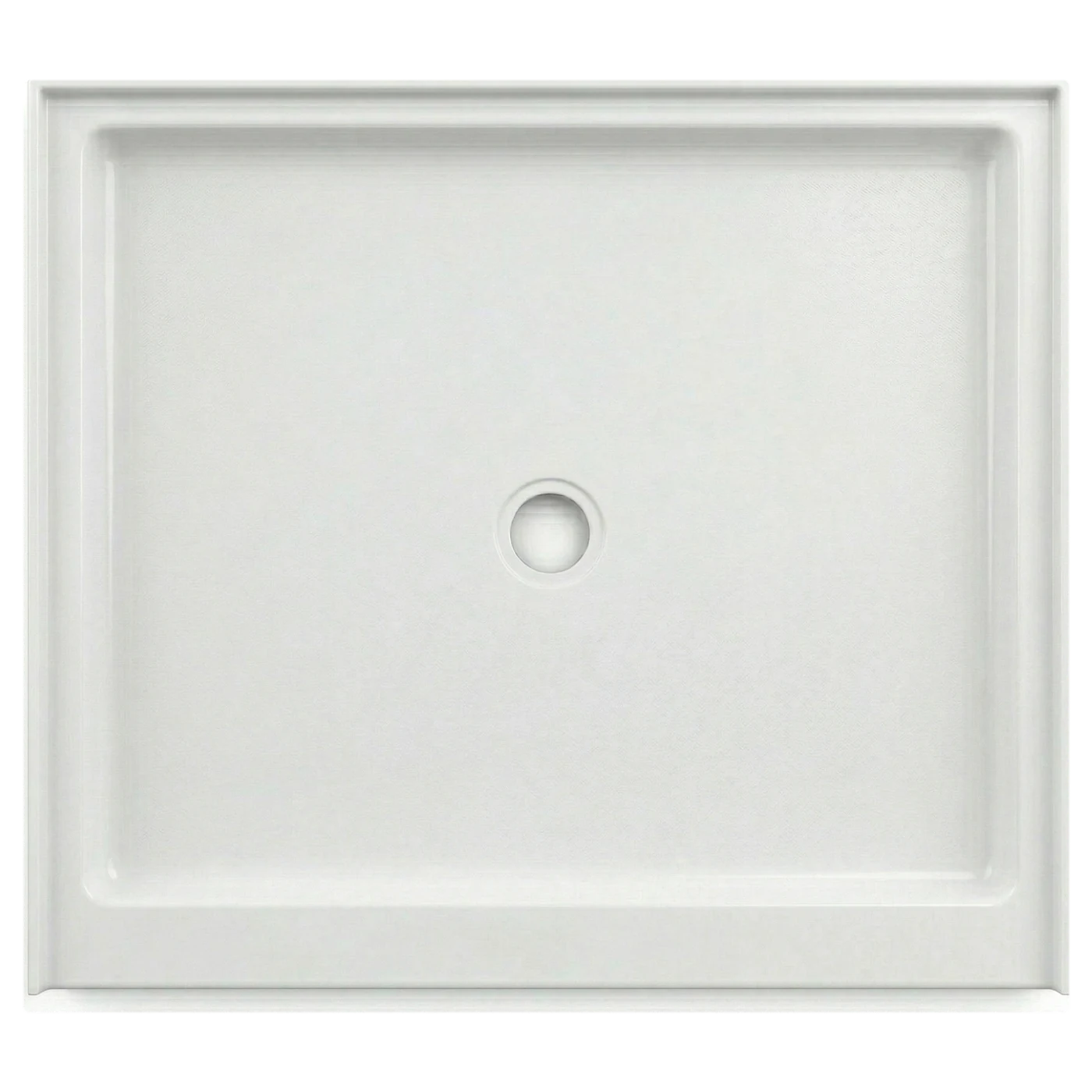 ARSTAR 36"×36" Center Drain cultured marble shower pan