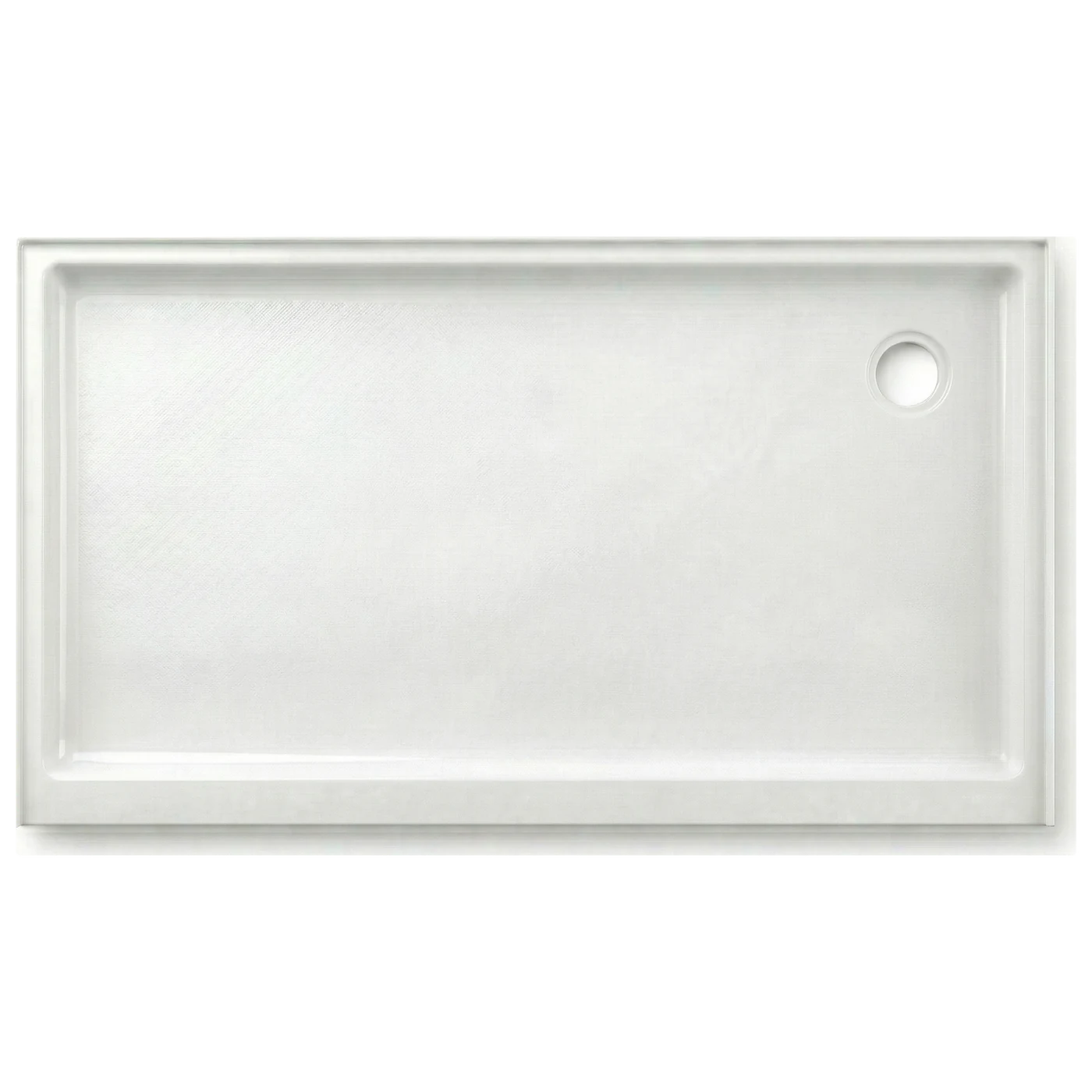 ARSTAR 36"×60" Right Corner Drain cultured marble shower pan